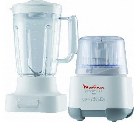 PICADORA MOULINEX 1-2-3 + VASO LICUADORA MOD AD6021CL 220V 50HZ